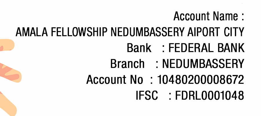 Donate Now for charity Amala Fellowshi nedumbassery airport city